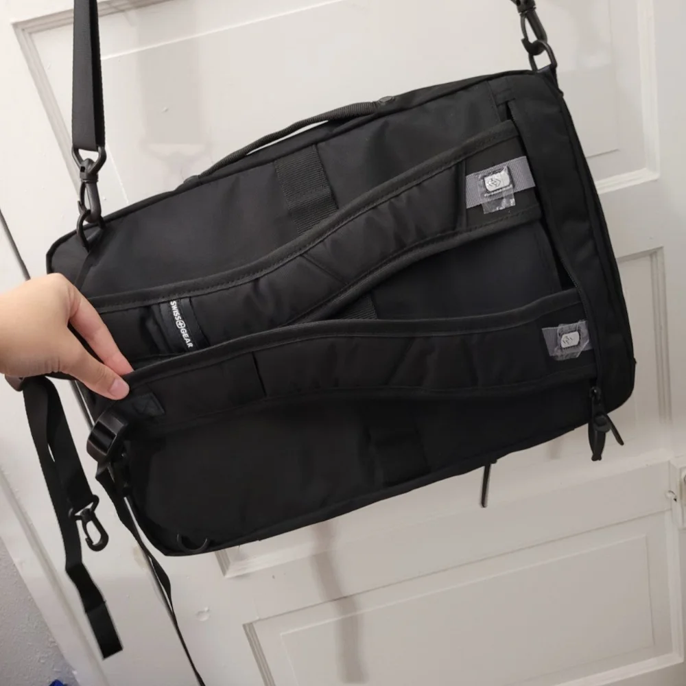 SWISSGEAR Hybrid 19” Backpack/Messenger - Black - Picture 5 of 15